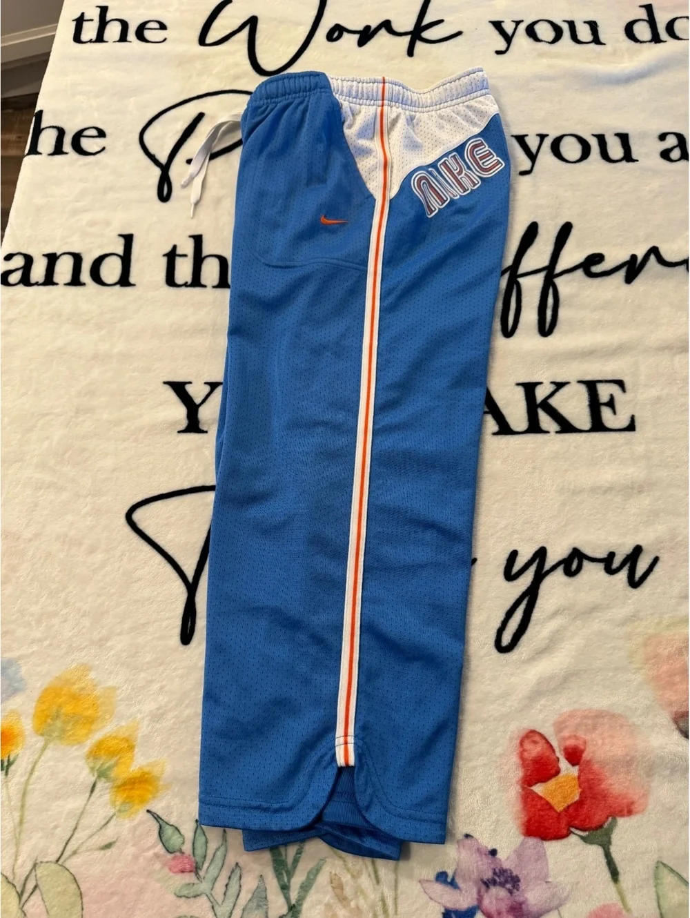 Vintage Nike athletic pants (blue and white, 90s, Big Girls' size XL